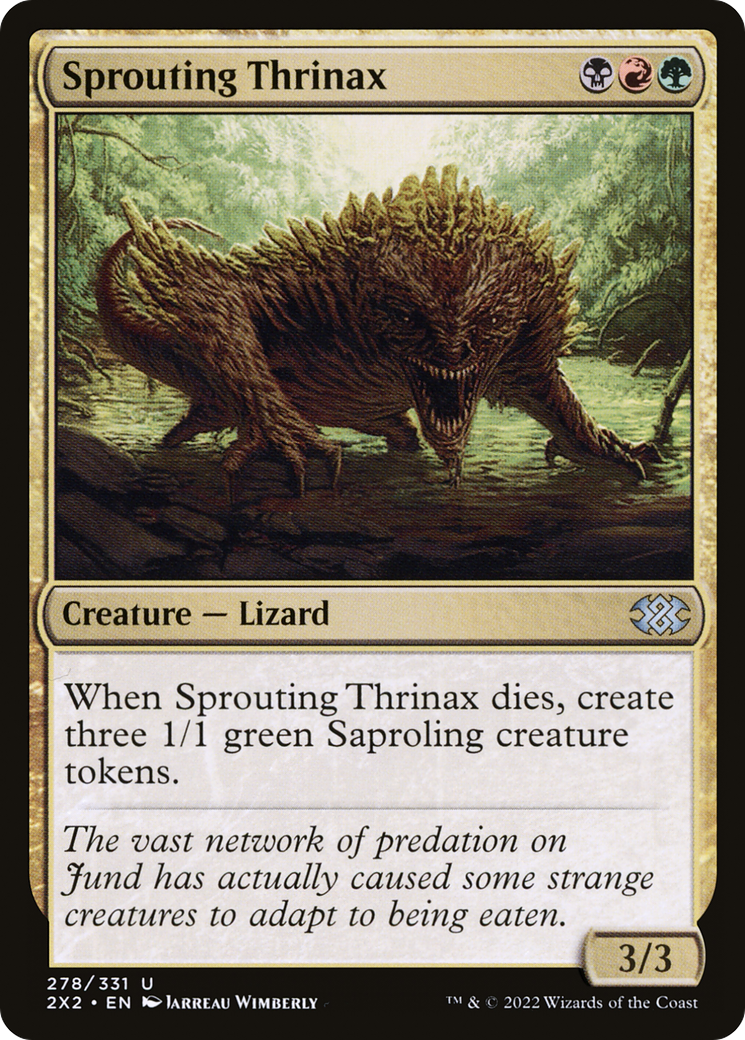 Sprouting Thrinax (278) [Double Masters 2022] foil - Deck Out Gaming