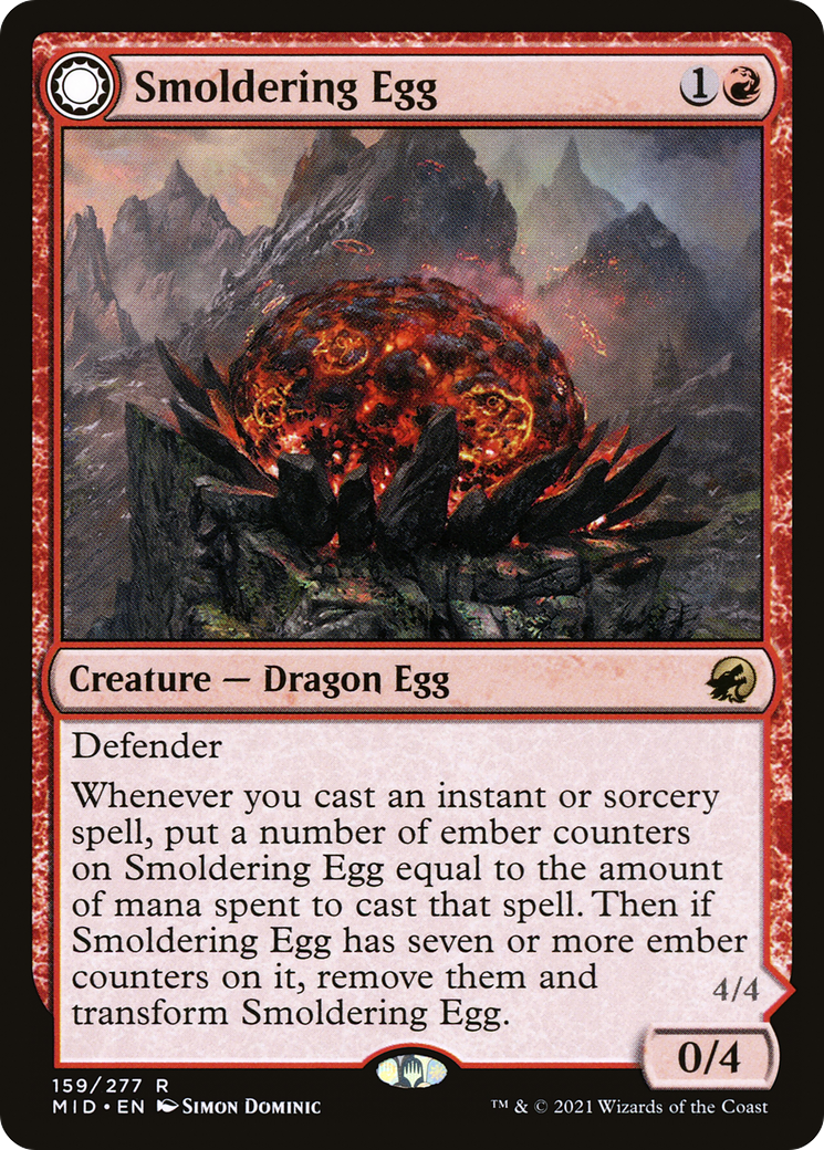 Smoldering Egg (159) [Innistrad: Midnight Hunt] - Deck Out Gaming