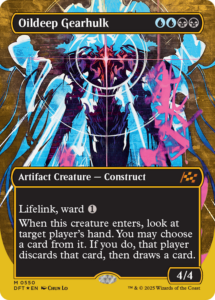 Oildeep Gearhulk (Borderless) (First-Place Foil) (550) [Aetherdrift] foil - Deck Out Gaming