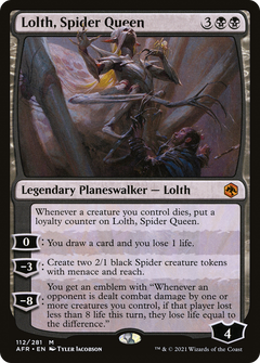Lolth, Spider Queen (112) [Adventures in the Forgotten Realms] foil - Deck Out Gaming