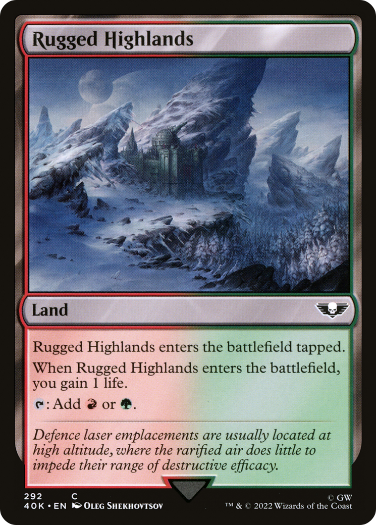 Rugged Highlands (292) [Warhammer 40,000 Commander] - Deck Out Gaming
