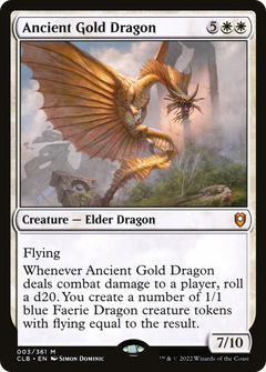 Ancient Gold Dragon (3) [Commander Legends: Battle for Baldur's Gate] foil - Deck Out Gaming