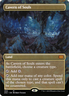 Cavern of Souls (Borderless) (402) [Double Masters 2022] foil - Deck Out Gaming