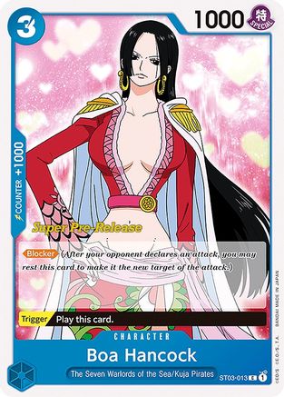 Boa Hancock (ST03-013) [Super Pre-Release Starter Deck 3: The Seven Warlords of the Sea] - Deck Out Gaming