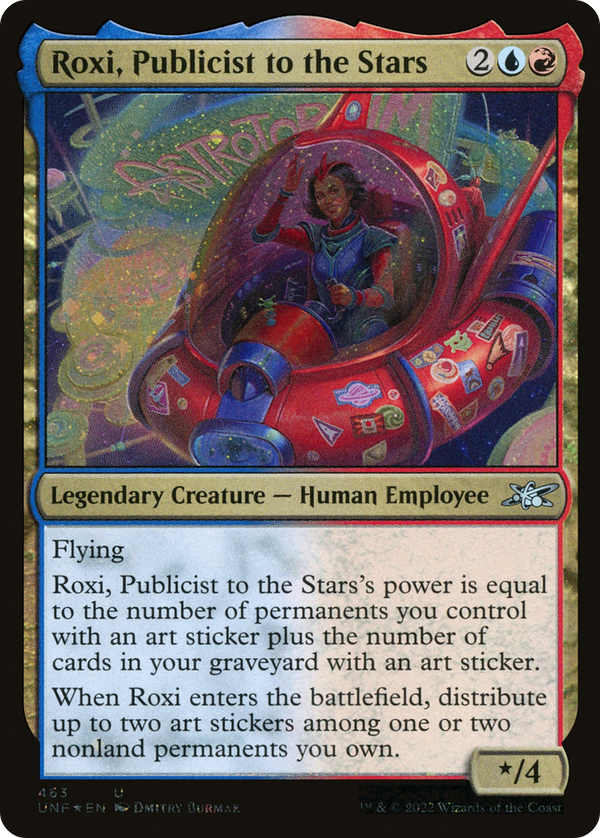 Roxi, Publicist to the Stars (Galaxy Foil) (463) [Unfinity] foil - Deck Out Gaming