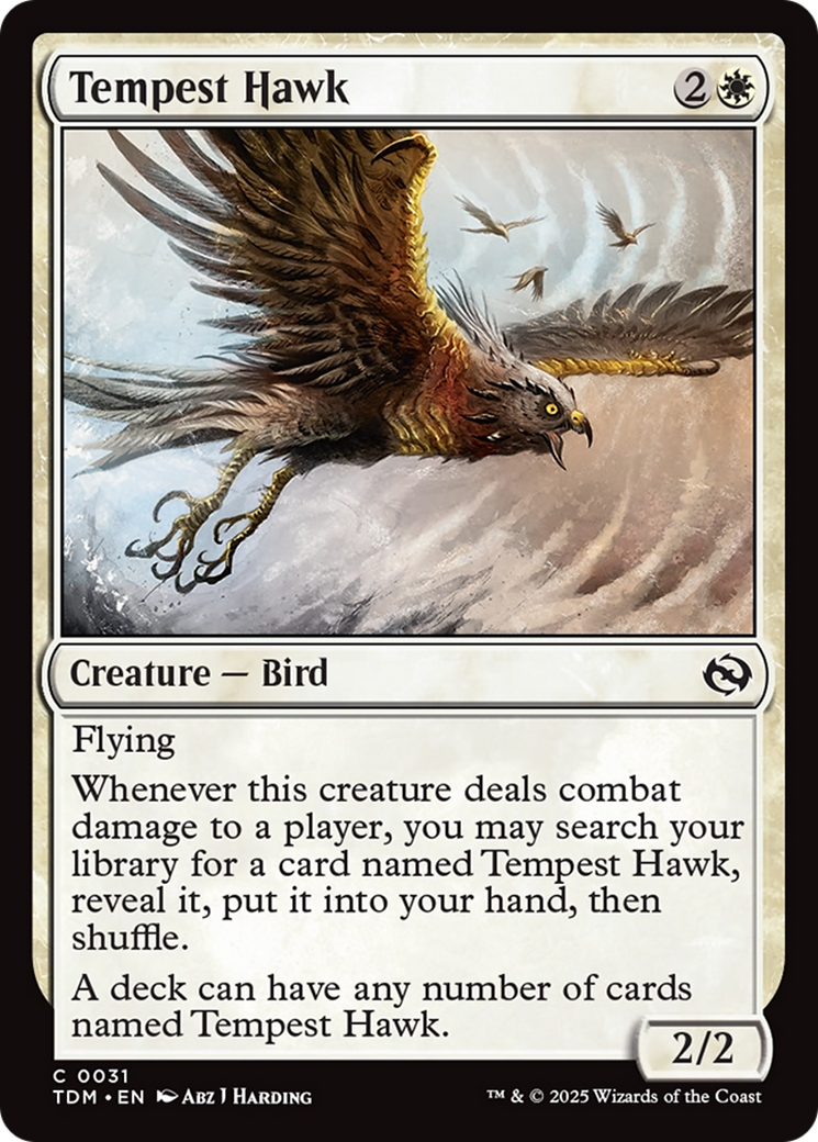 Tempest Hawk (31) [Tarkir: Dragonstorm] - Deck Out Gaming