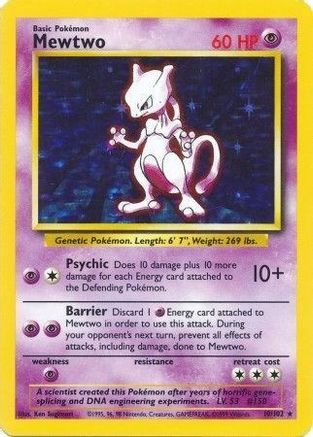 Mewtwo (10) [Base] Holofoil - Deck Out Gaming