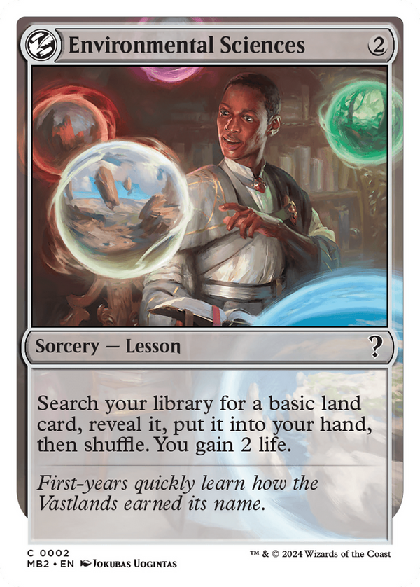 Environmental Sciences (White Border) (2) [Mystery Booster 2] - Deck Out Gaming