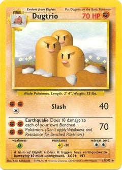 Dugtrio (19) [Base Set] - Deck Out Gaming