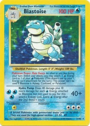 Blastoise (2/102) [Base] Holofoil - Deck Out Gaming