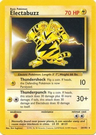 Electabuzz (20) [Base Set] - Deck Out Gaming