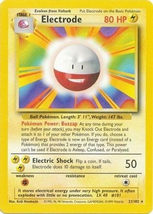Electrode (21) [Base Set] - Deck Out Gaming