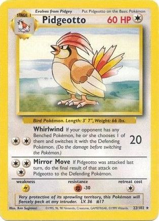 Pidgeotto (22) [Base Set] - Deck Out Gaming