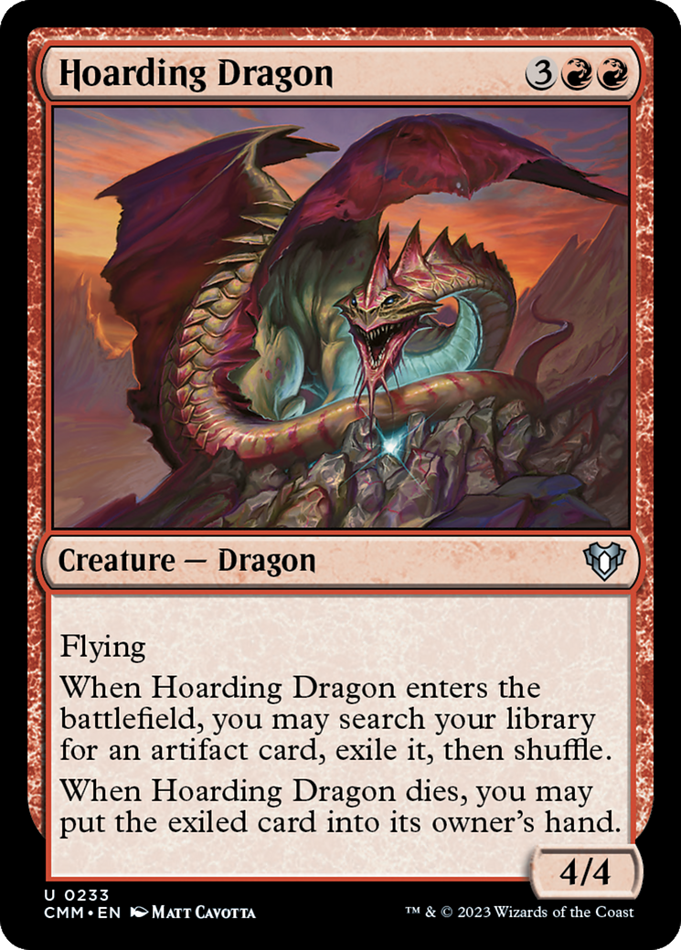Hoarding Dragon (233) [Commander Masters] - Deck Out Gaming