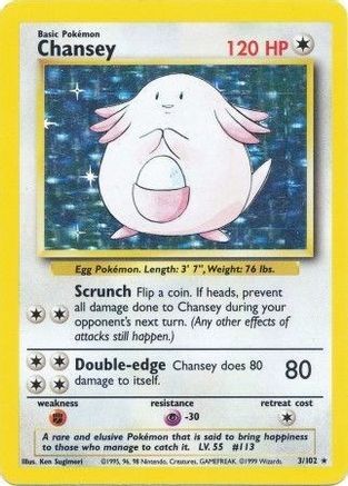 Chansey (3) [Base Set] Holofoil - Deck Out Gaming
