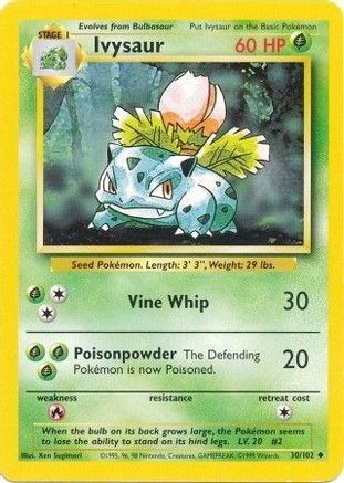 Ivysaur (30) [Base Set] - Deck Out Gaming
