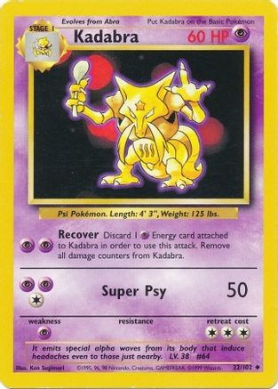 Kadabra (32) [Base Set] - Deck Out Gaming