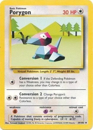 Porygon (39) [Base Set] - Deck Out Gaming