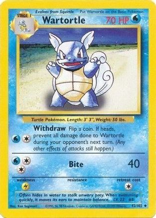 Wartortle (42) [Base Set] - Deck Out Gaming