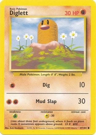 Diglett (47) [Base Set] - Deck Out Gaming
