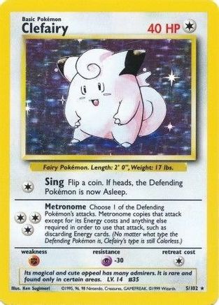 Clefairy (5) [Base Set] Holofoil - Deck Out Gaming