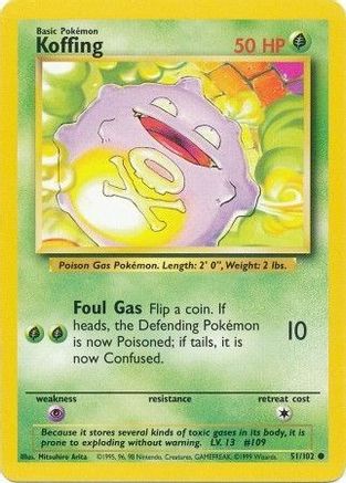 Koffing (51) [Base Set] - Deck Out Gaming