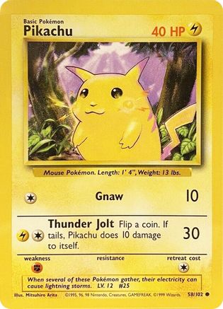Pikachu (58) [Base Set] - Deck Out Gaming