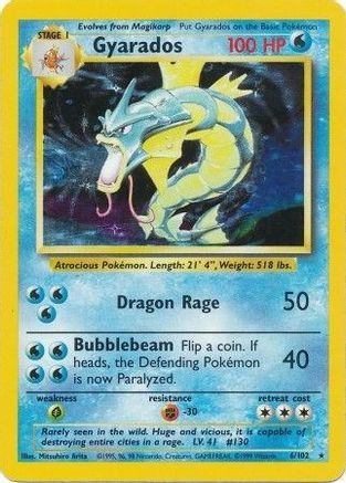 Gyarados (6) [Base Set] Holofoil - Deck Out Gaming