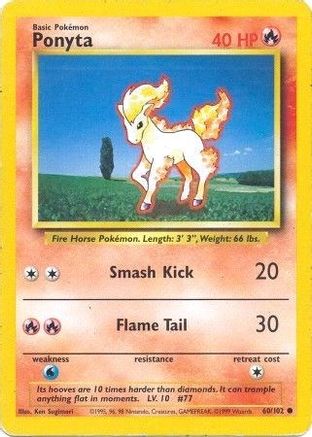 Ponyta (60) [Base Set] - Deck Out Gaming