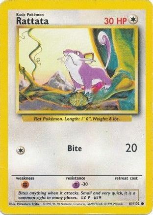 Rattata (61) [Base Set] - Deck Out Gaming