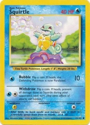 Squirtle (63) [Base Set] - Deck Out Gaming