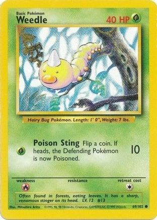 Weedle (69) [Base Set] - Deck Out Gaming