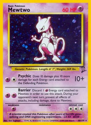 Mewtwo (10) [Base Set 2] Holofoil - Deck Out Gaming