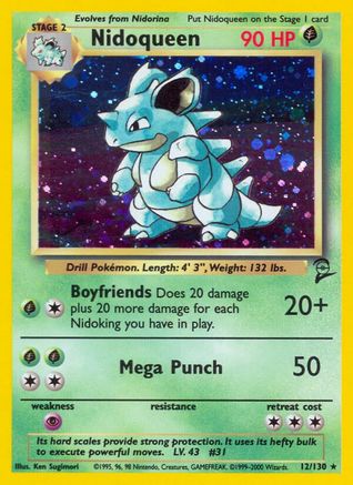 Nidoqueen (12) [Base Set 2] Holofoil - Deck Out Gaming