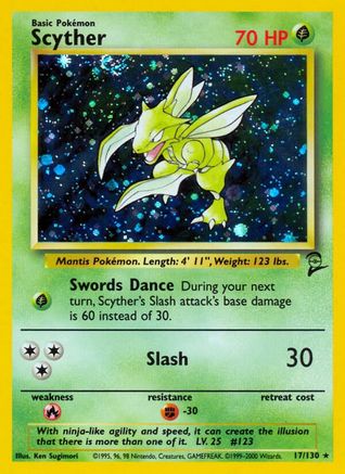 Scyther (17) [Base Set 2] Holofoil - Deck Out Gaming