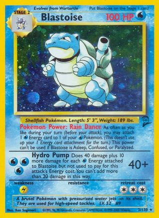 Blastoise (2) [Base Set 2] Holofoil - Deck Out Gaming