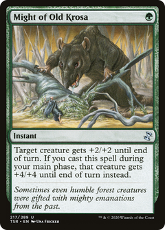 Might of Old Krosa (217) [Time Spiral Remastered] foil - Deck Out Gaming