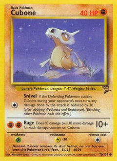 Cubone (70) [Base Set 2] - Deck Out Gaming