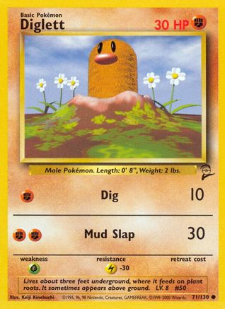 Diglett (71) [Base Set 2] - Deck Out Gaming