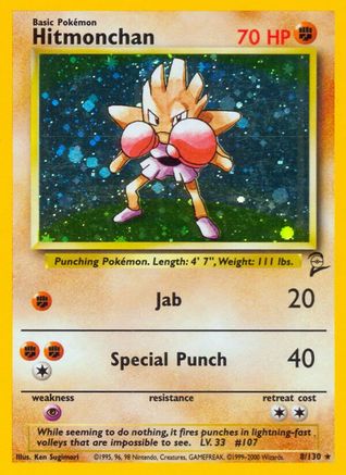 Hitmonchan (8) [Base Set 2] Holofoil - Deck Out Gaming