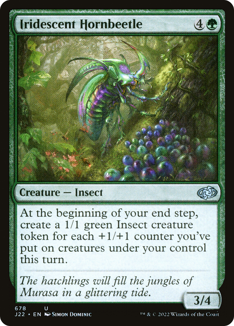 Iridescent Hornbeetle (678) [Jumpstart 2022] - Deck Out Gaming