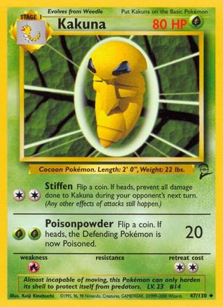 Kakuna (47) [Base Set 2] - Deck Out Gaming