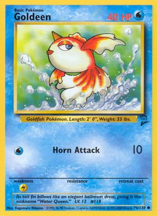 Goldeen (76) [Base Set 2] - Deck Out Gaming
