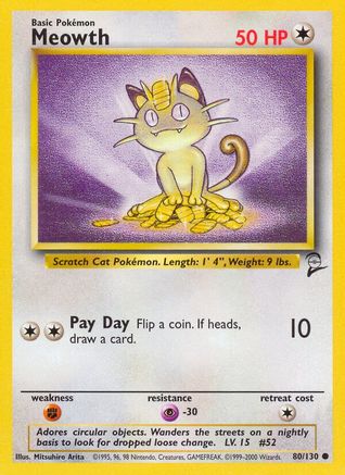 Meowth (80) [Base Set 2] - Deck Out Gaming