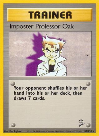 Imposter Professor Oak (102) [Base Set 2] - Deck Out Gaming