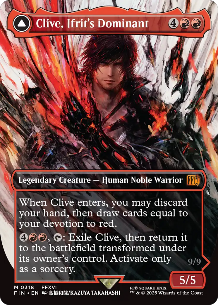 Clive, Ifrit's Dominant // Ifrit, Warden of Inferno (318) [FINAL FANTASY] - Deck Out Gaming