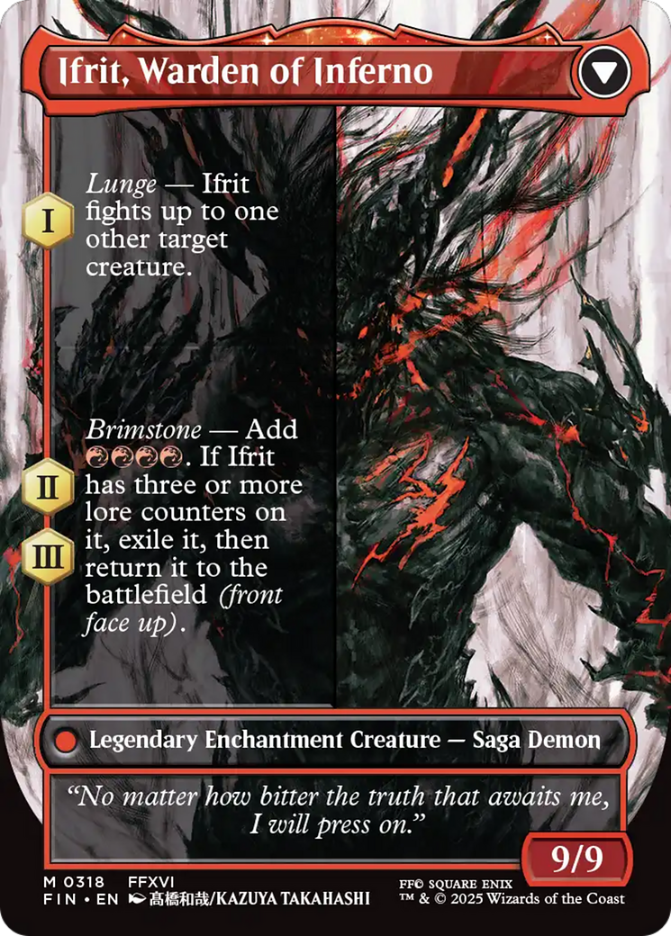 Clive, Ifrit's Dominant // Ifrit, Warden of Inferno (318) [FINAL FANTASY] - Deck Out Gaming
