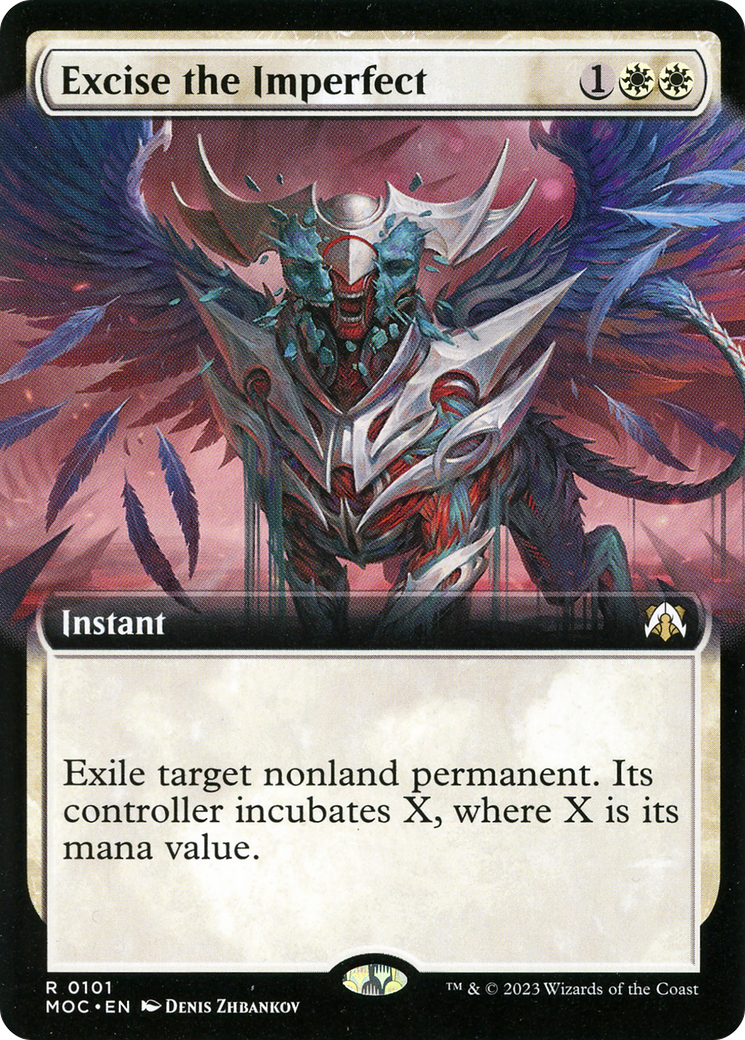 Excise the Imperfect (Extended Art) (101) [March of the Machine Commander] foil - Deck Out Gaming