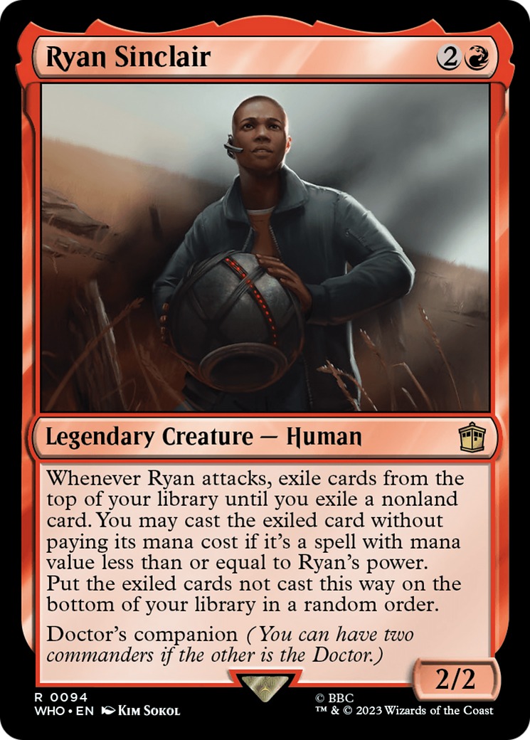 Ryan Sinclair (94) [Doctor Who] foil - Deck Out Gaming