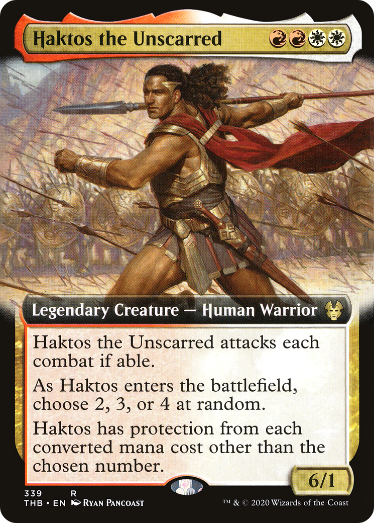 Haktos the Unscarred (Extended Art) (339) [Theros Beyond Death] foil - Deck Out Gaming